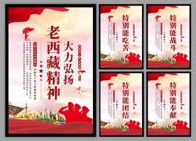 老西藏精神党建海报