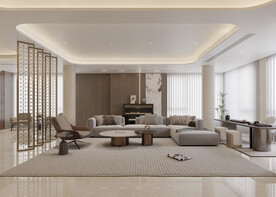 简洁客厅空间效果