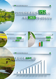 明亮干净数字乡村扶贫数据AE