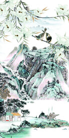 中式 简意新款玄关 TiF分层