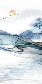 意境人气简约玄关 TiF分层画