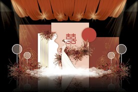 小众简约婚礼背景