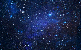 蓝色星空背景墙