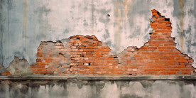 复古斑驳红砖水泥墙背景墙壁画