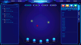 智慧指挥调度系统大屏界面设计