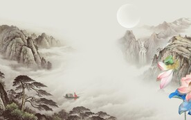 最新 简约高档山水 Tif分层