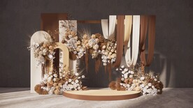 咖色婚礼草图大师su模型