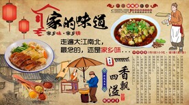 家的味道背景墙