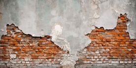 复古斑驳红砖水泥墙背景墙壁画