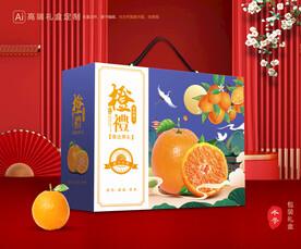 橙子包装 脐橙礼盒