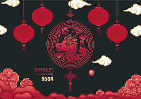 新年玻璃贴 窗贴