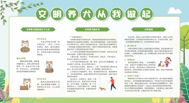 文明养犬宣传栏
