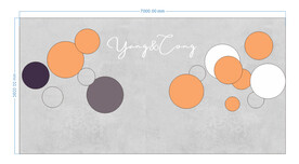 婚礼舞台背景制作图