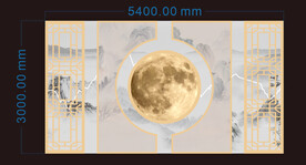 中式婚礼舞台背景板