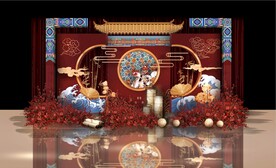 中式婚礼迎宾区