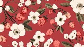 植物花纹四方连续花纹