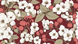 无缝拼接矢量花纹壁纸