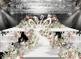 韩式水晶婚礼舞台效果图