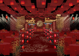 中式婚礼效果图