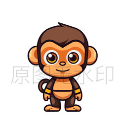 卡通猴子
