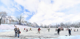 滑雪公园效果