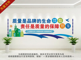 企业质量文化墙
