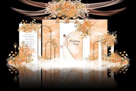 香槟色婚礼背景