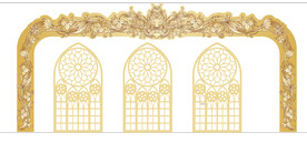 欧式婚礼舞台背景板