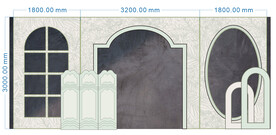 欧式婚礼舞台背景板