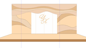 欧式婚礼舞台背景板