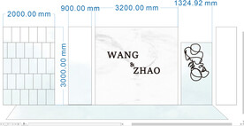 欧式婚礼舞台背景板