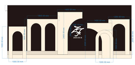 欧式婚礼舞台背景板
