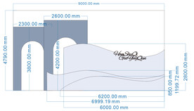 欧式婚礼舞台背景板