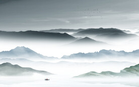 高雅 意境客厅山水 TiF分层