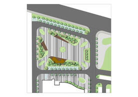 人防广场方案设计彩色平面图