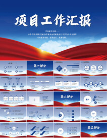 大气项目汇报工作总结汇报PPT