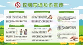 控烟戒烟禁烟健康教育宣传栏
