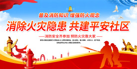 社区消防安全展板
