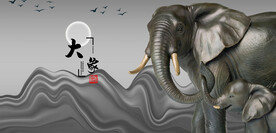 象大象雕塑大象