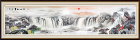 国画山水长卷