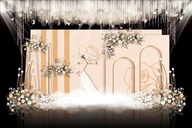 香槟色婚礼背景