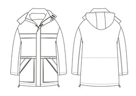外套款式图