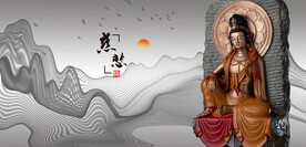 观音塑像观音