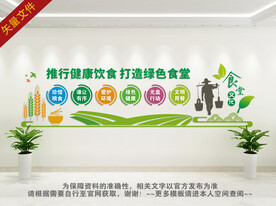餐厅食堂背景墙