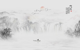 水墨国画山水画