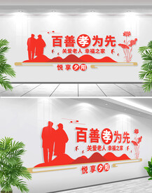 尊老敬老文化墙