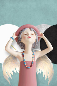 莫兰迪少女 卡通少女 美少女 