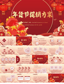 红色喜庆年货节营销方案PPT