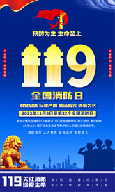 全国消防日宣传海报