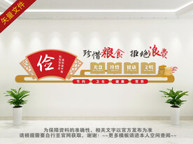 食堂文化墙背景墙